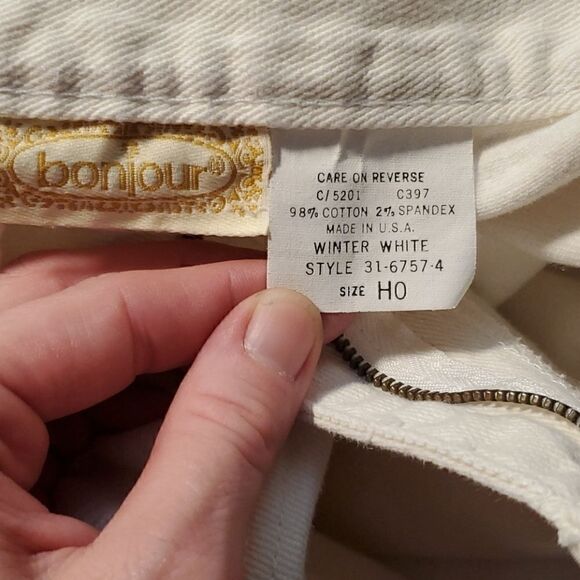 Vintage Bonjour Jeans -white winter - Picture 6 of 6